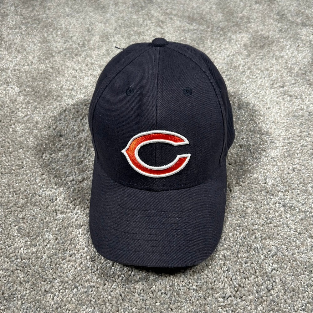 Chicago Bears NFL Hat Navy Blue Adjustable Baseball Cap Embroidered Logo Mens - Picture 3 of 5